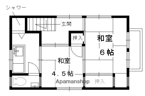 吉田アパート(2K/2階)の間取り写真