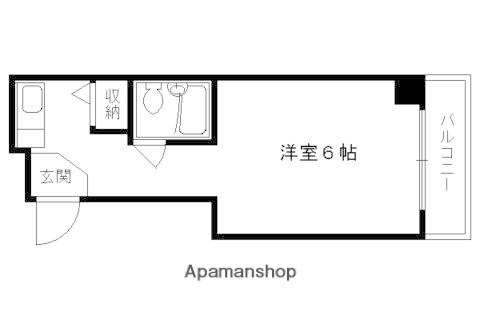 ガルテン(1K/5階)の間取り写真