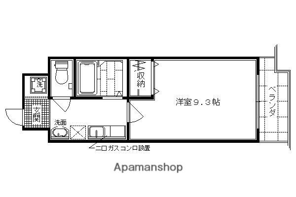 さくらんぼの家(1K/1階)の間取り写真