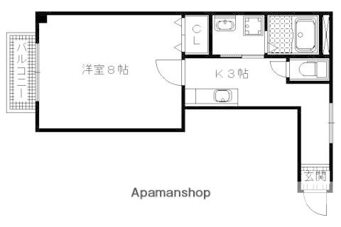 MESA VERDE 西陣(1K/2階)の間取り写真