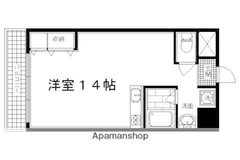 ヴァルズビル(ワンルーム/7階)の間取り写真