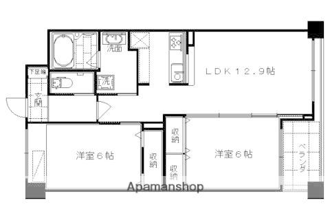 パレ朱雀門(2LDK/2階)の間取り写真
