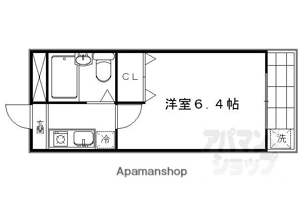 光陽マンション(1K/2階)の間取り写真