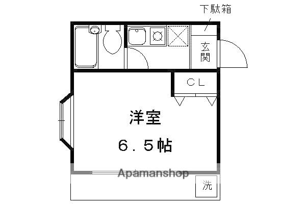 ELLE山内 (1K/2階)の間取り写真
