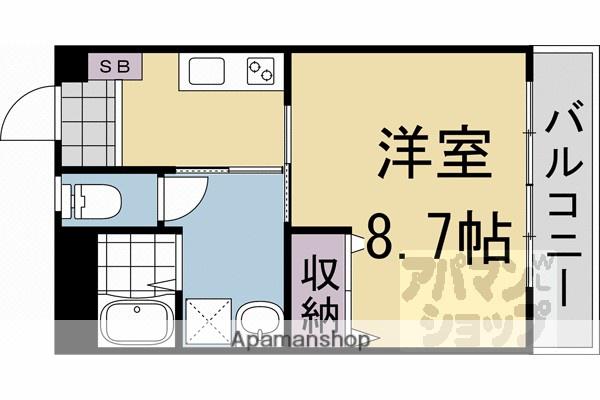 上野マンション(1K/3階)の間取り写真