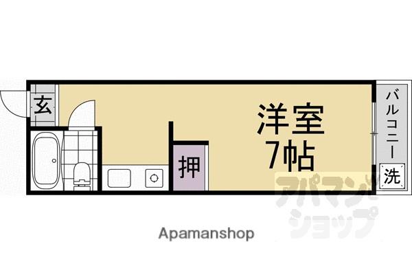 コーポ池端(1K/3階)の間取り写真