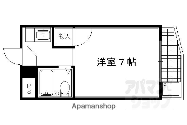 コーポTS(1K/1階)の間取り写真