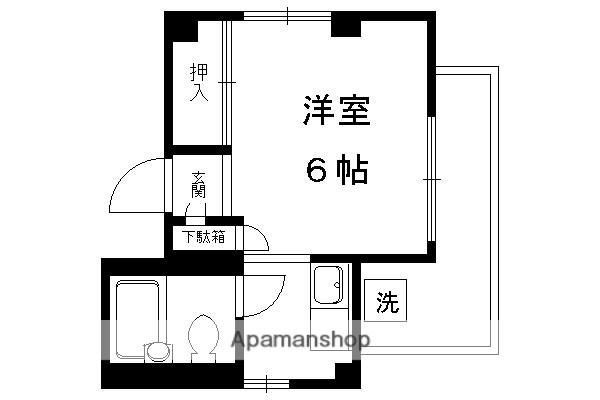 リピエーノ上賀茂(1K/5階)の間取り写真