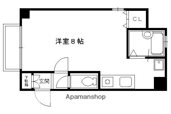 フェニックス堀川II(1K/7階)の間取り写真
