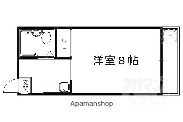 ルミエール白梅(1K/3階)の間取り写真