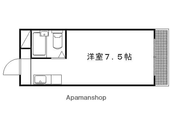 衣笠赤阪町マンション(ワンルーム/3階)の間取り写真