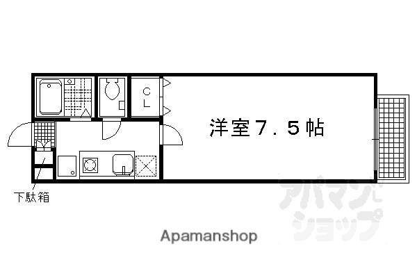 APTBREEZE(1K/2階)の間取り写真