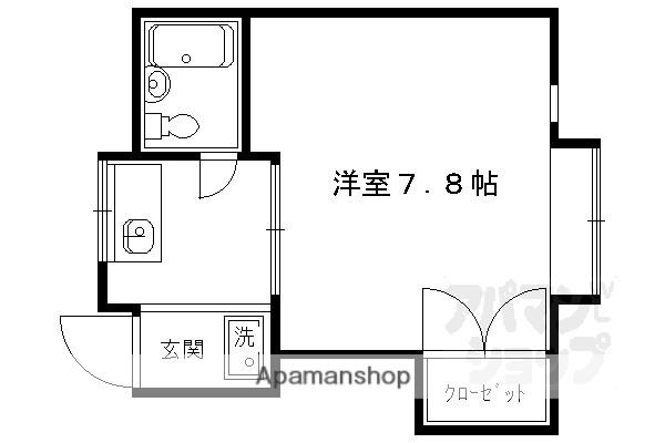 コーポ島祝(1K/2階)の間取り写真