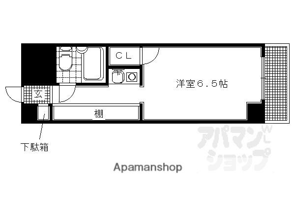 コーポ樋ノ口(1K/5階)の間取り写真