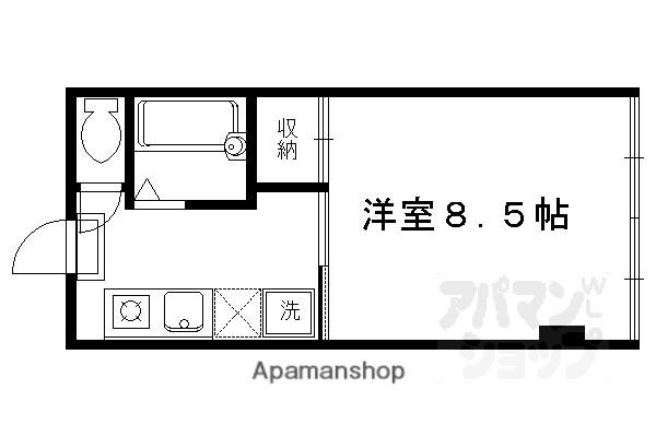 高橋ビル(1K/5階)の間取り写真
