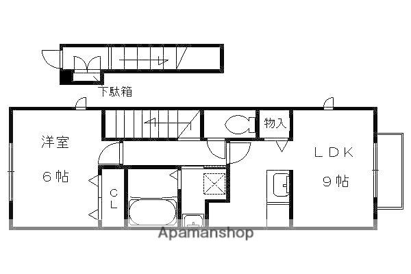 ポルト グランデ(1LDK/2階)の間取り写真