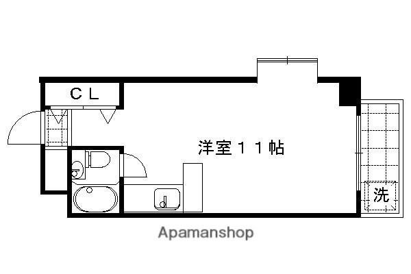 カサ・ロマ(ワンルーム/2階)の間取り写真