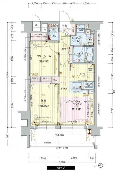 プレサンス京大前(1LDK/3階)の間取り写真