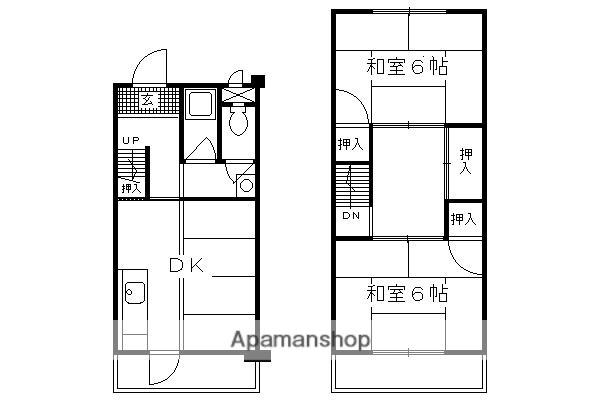 府営岩倉長谷団地7棟(4K/4階)の間取り写真