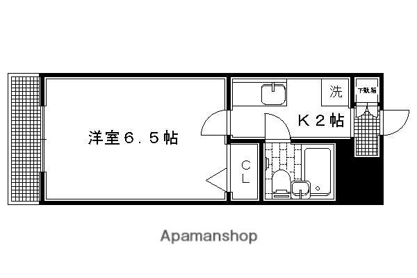 フレックス高野(1K/4階)の間取り写真