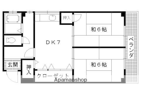 孝陽マンション(2DK/3階)の間取り写真