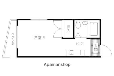 リピエーノ上賀茂(1K/4階)の間取り写真