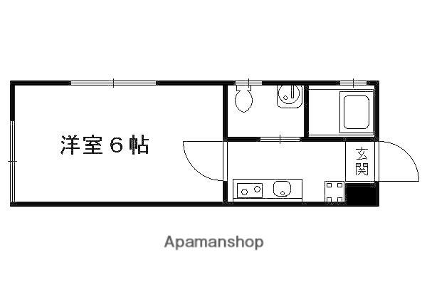 ブリエ丹波口(1K/1階)の間取り写真
