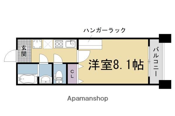 MESA VERDE 御園橋II(1K/3階)の間取り写真