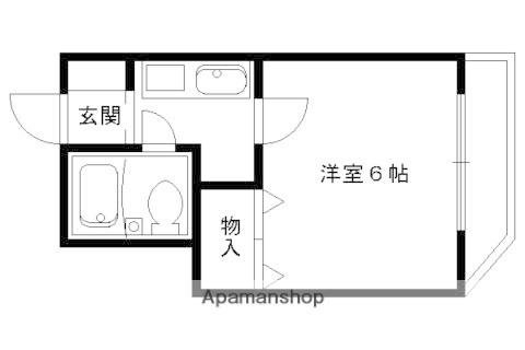 プラザクレバーI(1K/2階)の間取り写真