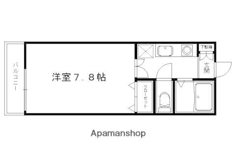 サンハイム上賀茂(1K/2階)の間取り写真