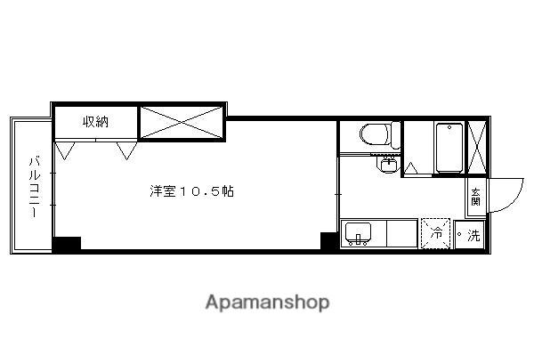 中嶋マンション(1K/3階)の間取り写真