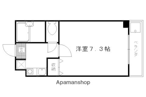 第3泰和ハイツ(1K/3階)の間取り写真