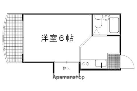 サンハイム島谷(1K/3階)の間取り写真