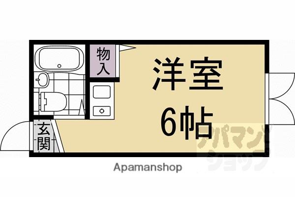 フレッシュフィールド(ワンルーム/5階)の間取り写真