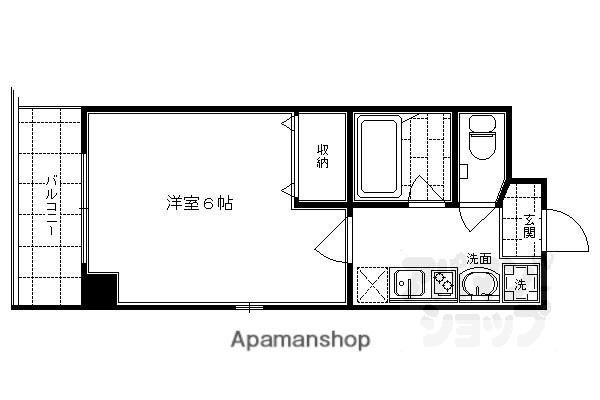 バインオーク イレブン(1K/6階)の間取り写真