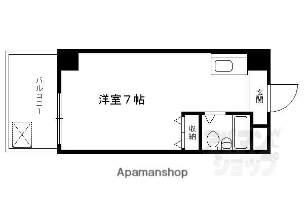 ヨシカワビル(1K/4階)の間取り写真