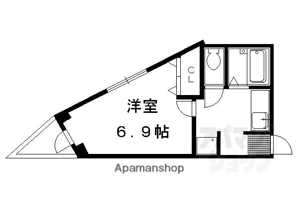 スペシャリー丸太町(1K/5階)の間取り写真