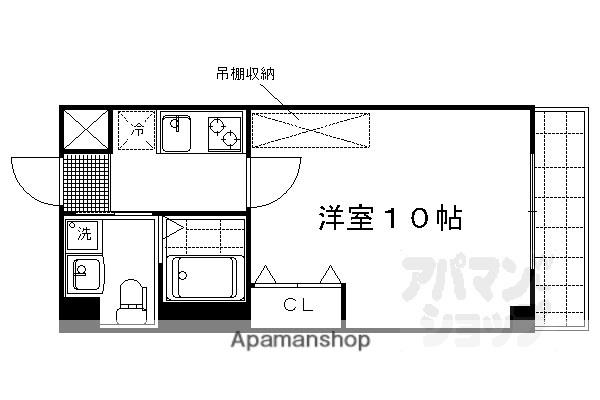 RUSCELLO-UNO(1K/1階)の間取り写真