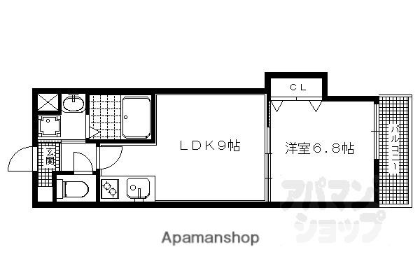 アヤソフィア(1LDK/2階)の間取り写真