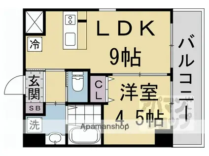 ARTICLES(1LDK/2階)の間取り写真