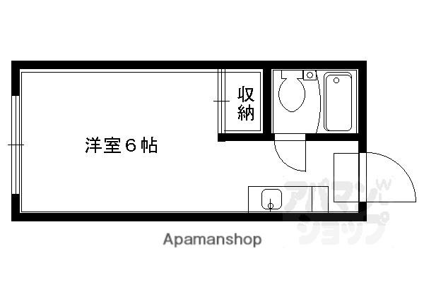 ハイツ賀茂I・II(1K/2階)の間取り写真