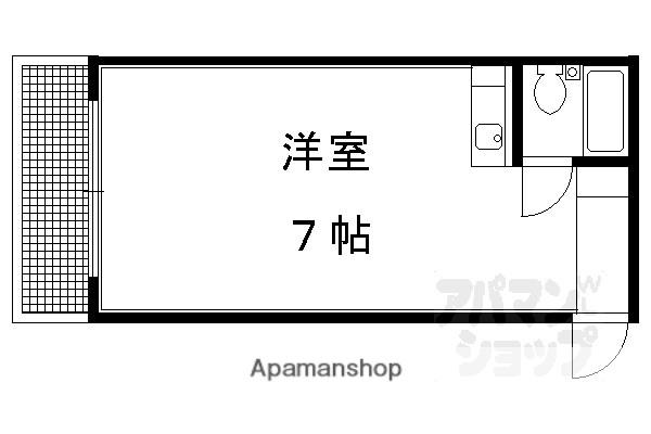 カーサ・ヒロ(ワンルーム/2階)の間取り写真