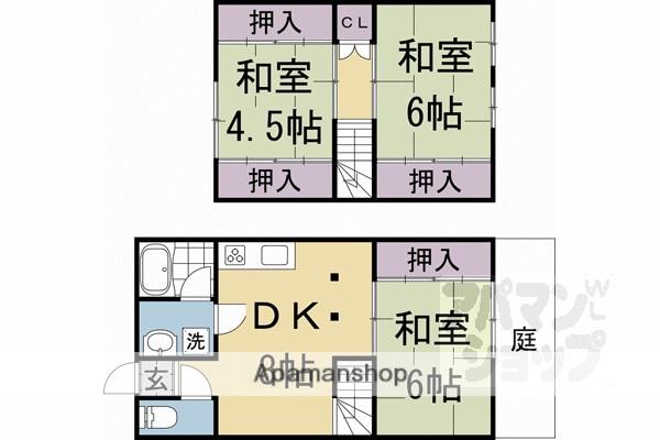 テラスファイブII(3DK)の間取り写真