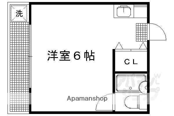 シティヴィラTK(ワンルーム/3階)の間取り写真