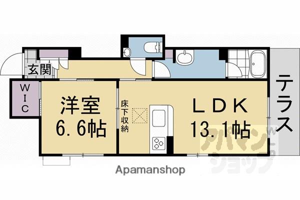 シャーメゾン西ノ京(1LDK/1階)の間取り写真