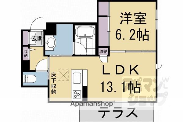 グランメゾン ヒラキ(1LDK/1階)の間取り写真