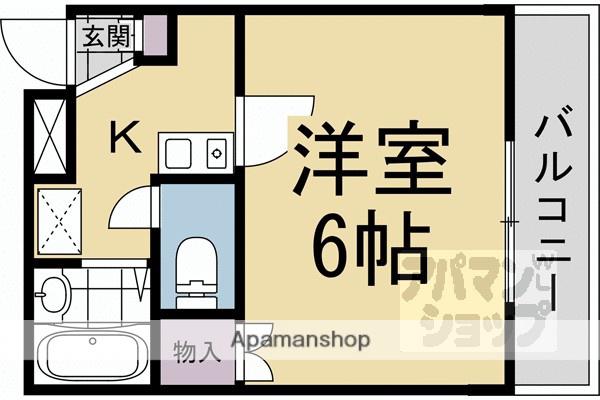 アベリヤ竹澤(1K/3階)の間取り写真