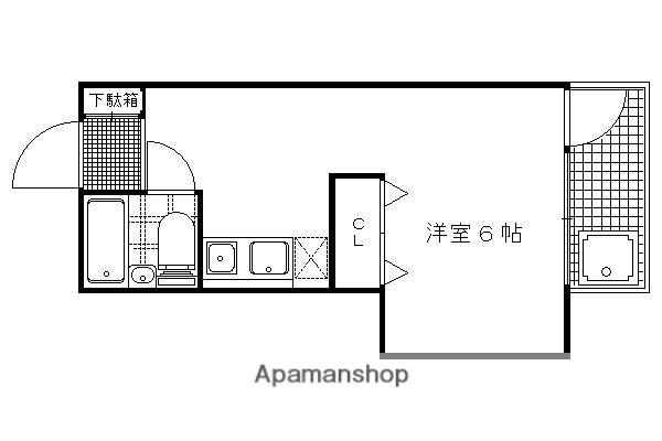 アザレアコーポ(1K/1階)の間取り写真