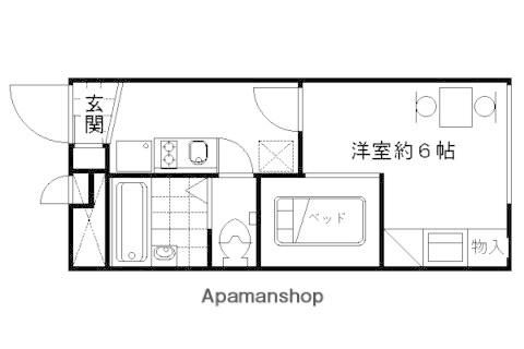 レオパレスクリエイティブAGE(1K/2階)の間取り写真