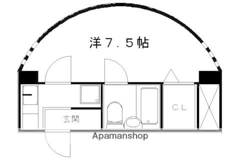 FIDUCIA(1K/3階)の間取り写真